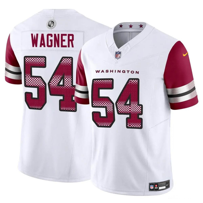 Men's Washington Commanders #54 Bobby Wagner White 2023 F.U.S.E Vapor Limited Stitched Football Jersey